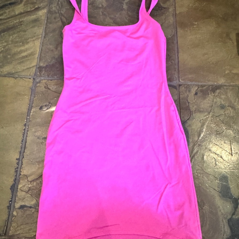 SKIMS pink dress